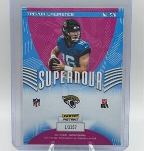 Trevor Lawrence Supernova 1/3357 2021 Panini Instant S10 Jacksonville Jaguars